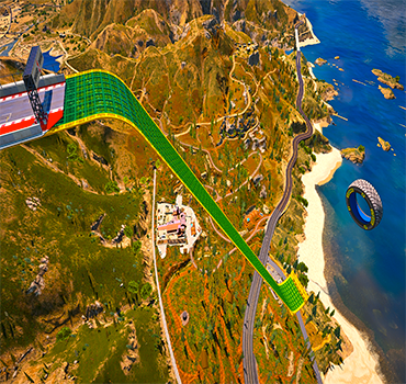 GTA 5 DOUBLE MEGA RAMP MAP